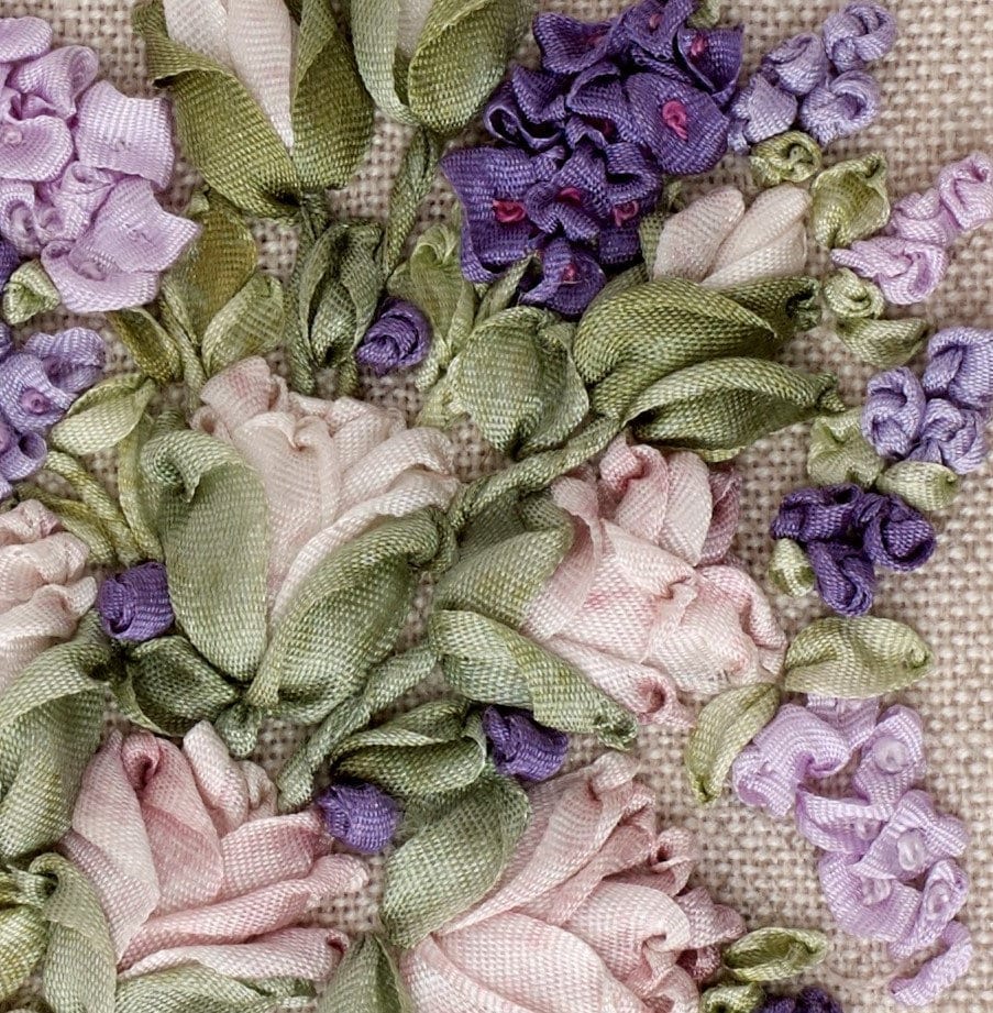 Silk Ribbon Embroidery Kit - Petites Fleurs - Picture for Framing - Etsy UK