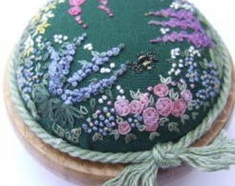 PDF PP05 Herbaceous Borders Pincushion  Pattern