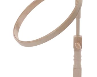 Seat Frame with 10" embroidery hoop on a stalk