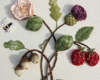 PDF - Branching Out Stumpwork Embroidery Pattern [Digital Download]