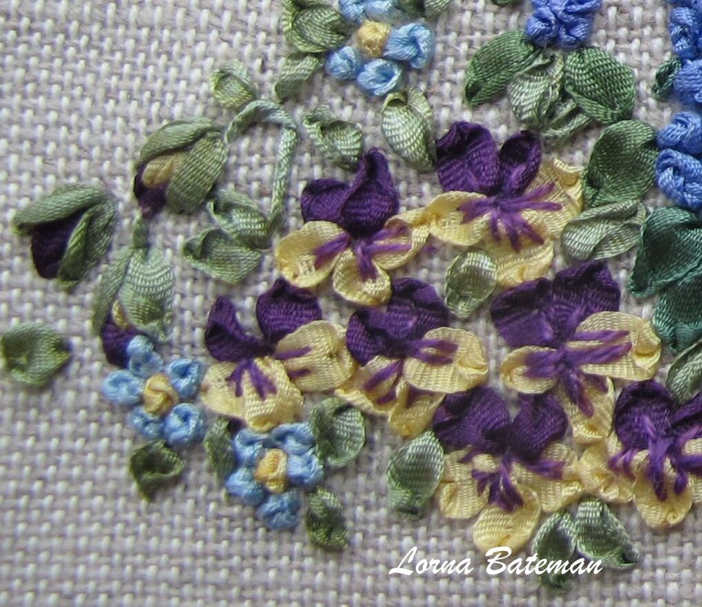 Silk Ribbon Spring Garden - Pattern & Print - Linen - Ribbons and ...