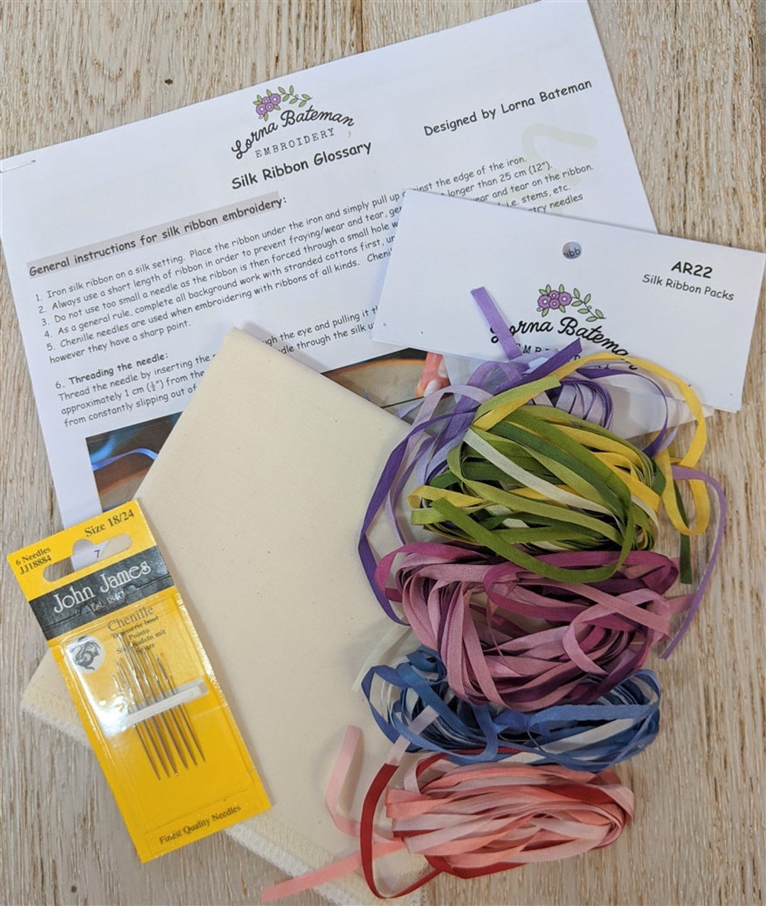 Silk Ribbon Embroidery 4mm PACK - Etsy