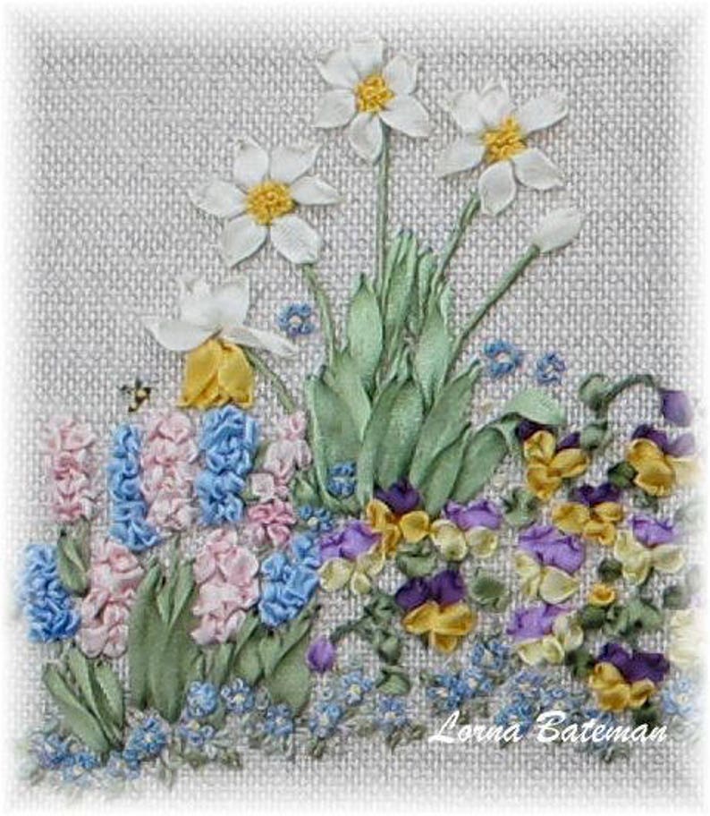 Silk Ribbon Embroidery - Springtime - Pattern and Print - Ribbons and ...