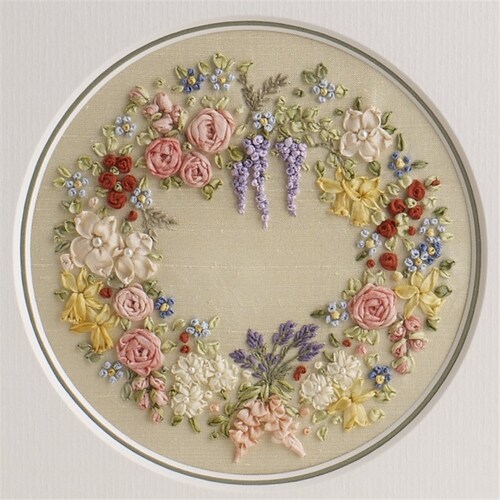 Lilies of the Valley Ribbon Embroidery Kit With Natural Silk Etsy