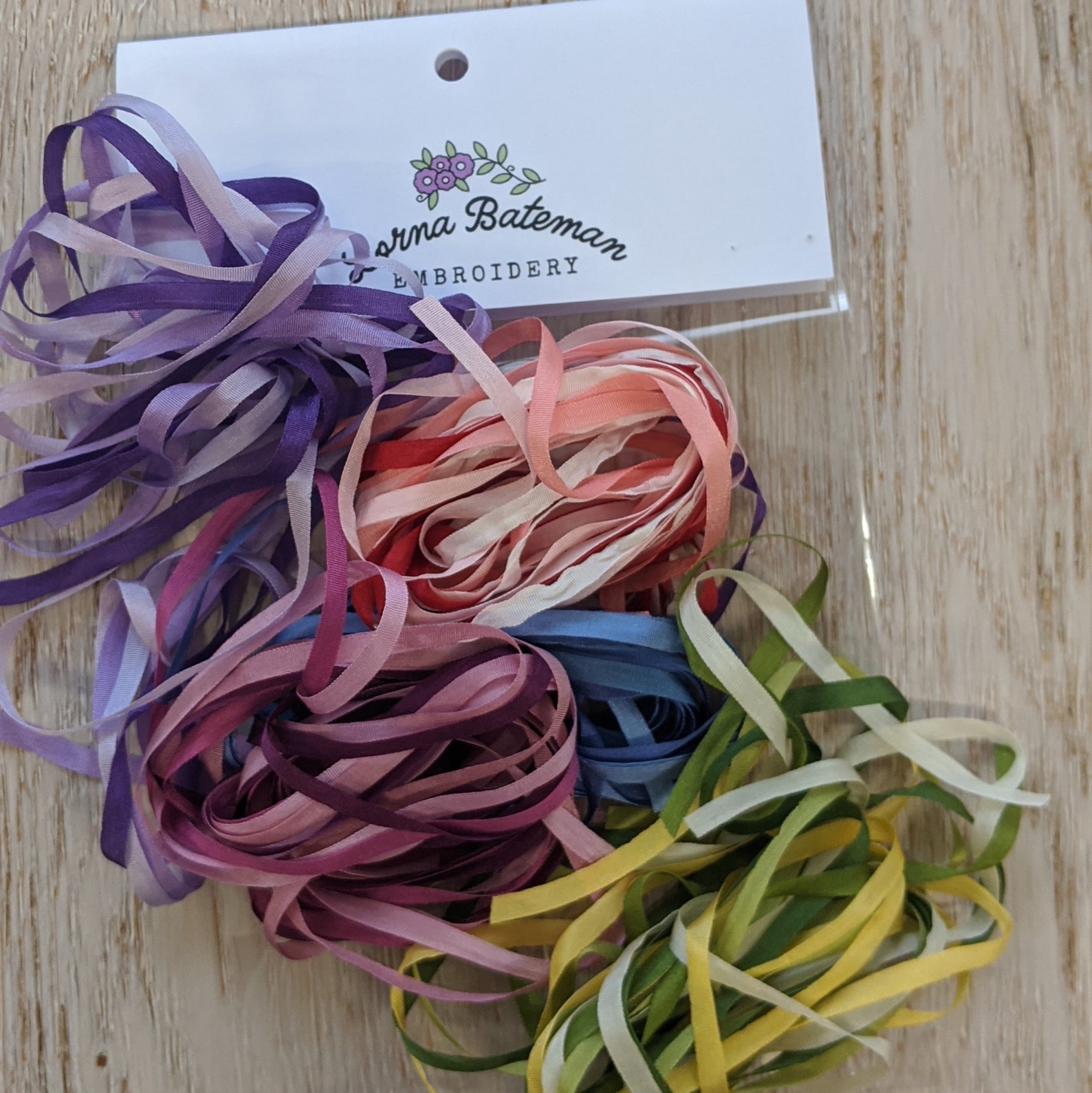Ribbon Pack 22 metres of 4mm silk ribbon Etsy
