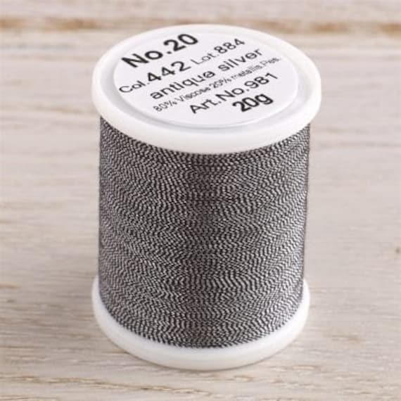 Madeira Metallic thread - Antique Silver