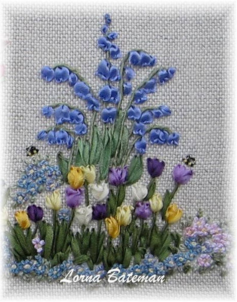 Silk Ribbon Embroidery - Springtime - Pattern and Print - Ribbons and ...