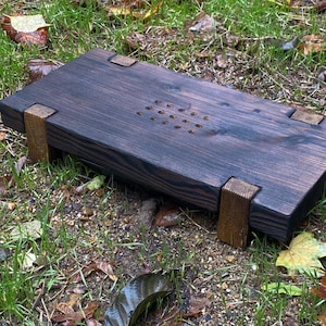 Alter Kiefer Chaban für Gong Fu-Tee, Wabi-Sabi-Holzteetisch, Vintage-inspiriertes Teebrett 40 × 20 cm, Teeset, Teegeschirr, chinesische Zeremonie