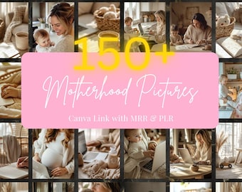 Motherhood Stock Photo MRR PLR working mom Faceless Digital Marketing Master Resell Rights Aesthetic Mom Stock images melanin woman Mother