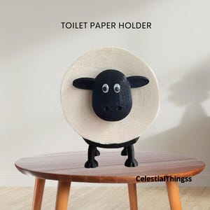 Sheep Toilet Paper Holder / Sheep Toilet Roll Holder / Funny Toilet Paper Holder / Bathroom Decor / Animal Toilet Paper Holder