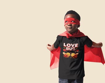 Toddler Love Bug Tee, Cute Matching Siblings Valentines Shirt, Kids Valentine Gift, Love Bug Design, Toddler Tee Shirt