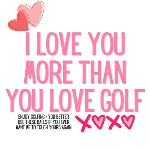 Golf Balls, Novelty Golf Gift for Him, Funny Valentines Day Gift for Him, 6pcs, Gag Gifts for Men, Joke Golf Accessories
