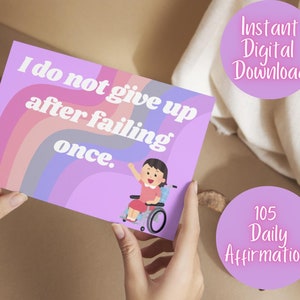 Kids Affirmation Cards Affirmation Prints Wheelchair Affirmation Cards Disability Affirmation Cards Digital Download Affirmations Therapy