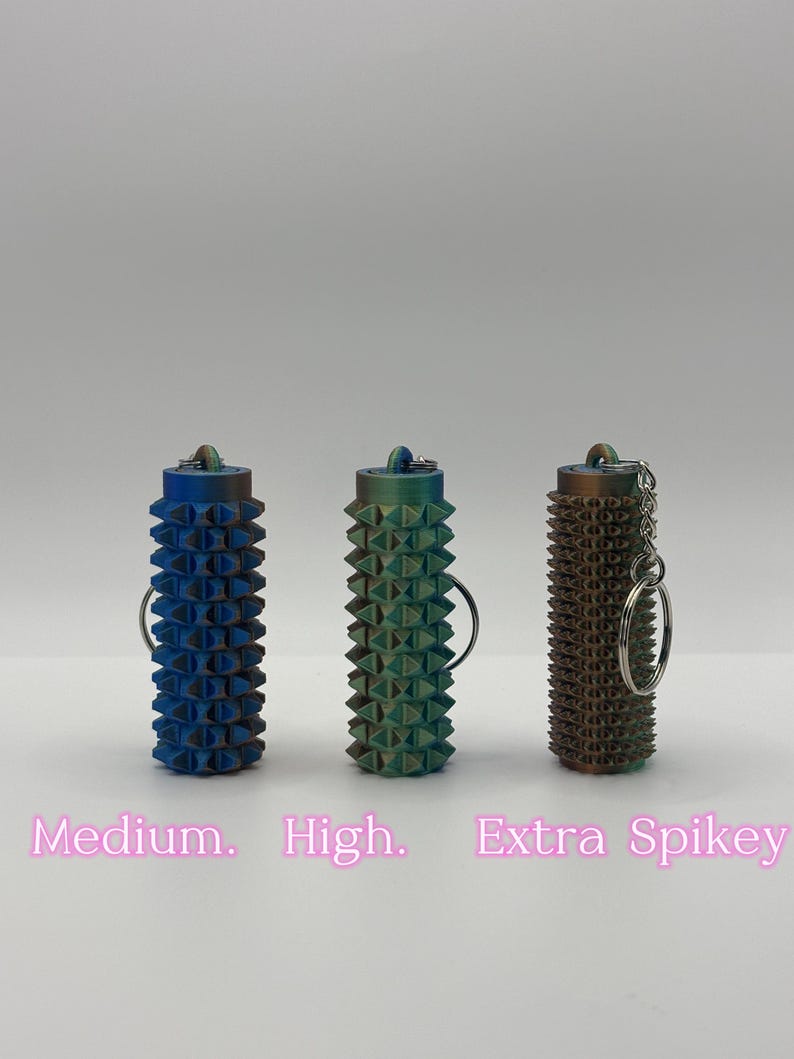 Ouchie Fidget Pain Stim | Spiky Sensory Roller (Custom Colors) Tactile Fidget Toy Dimple, Light, Medium, High, and Extra Spikey Bild 6
