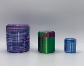 Ribbed Storage Jar in Small, Medium, or Large | Organizing Jars