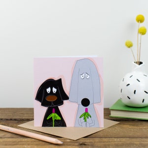 Cartolina d'auguri di simpatia - cane carta della compassione - Pet perdita carta - animali simpatia - questo succhia Card - mi dispiace per la tua perdita - Rainbow Bridge