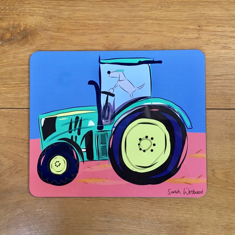 TraktorPlacematDog Driving For Etsy.de