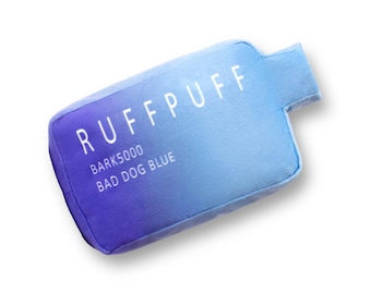 RUFF PUFF Squeaky Plush Dog Toy - Funny Vape Design - Etsy