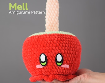 Mell la Manzana Acaramelada (Patrón de Amigurumi a Ganchillo en PDF) Inglés y Español Halloween Otoño