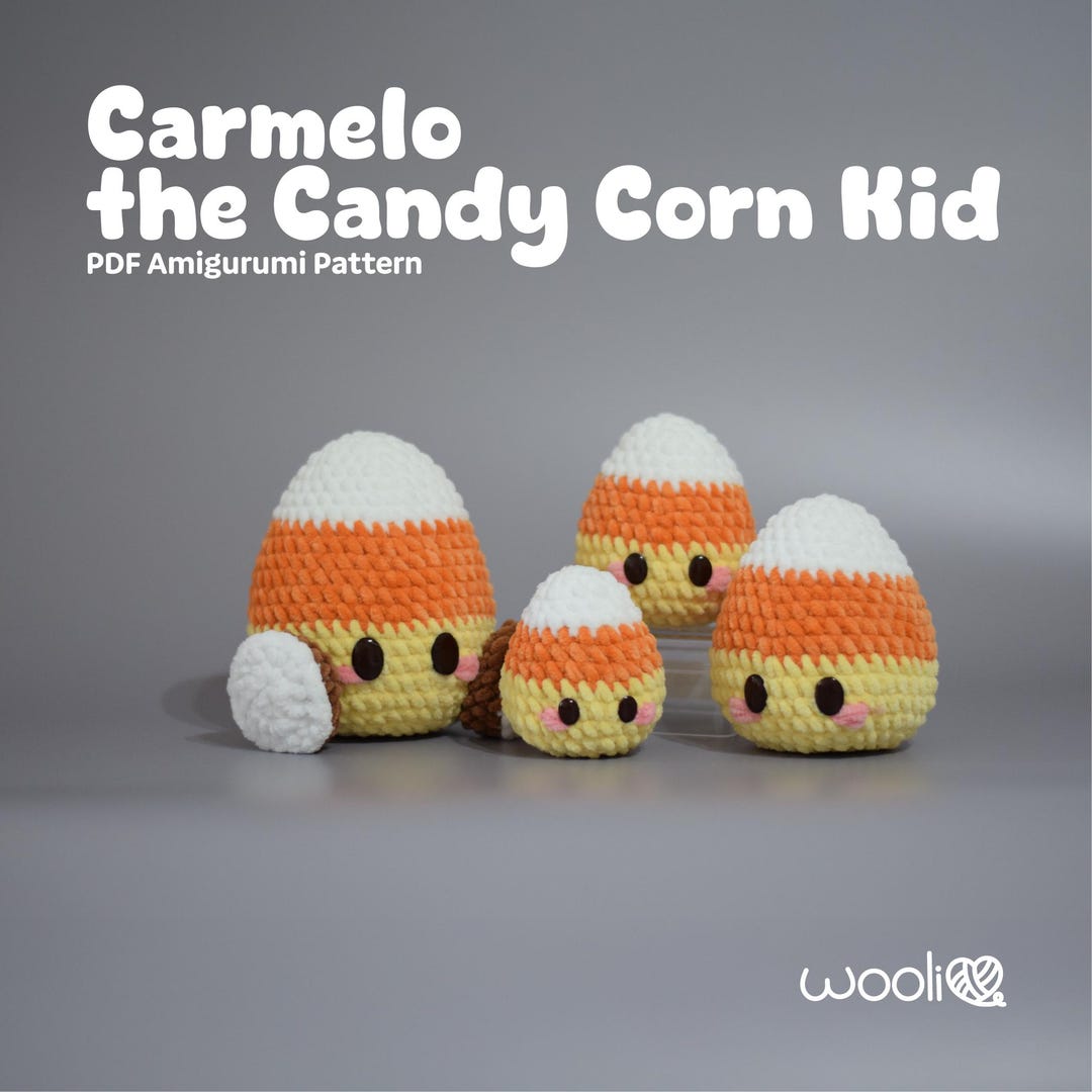 Candy Corn Amigurumi Pattern | Halloween Crochet (PDF Pattern) - Etsy