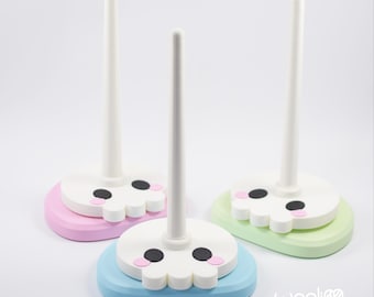 Brother Grim Yarn Holder Spinner Spring Colors | Crochet and Knitting Tool | 3d Printing | Spooky Cute Crochet Tool