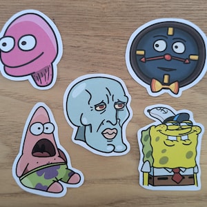 Adesivos - Memes do Bob Esponja e outros programas de TV irreverentes
