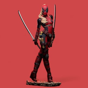 Lady  Stl 3D Print Model, Gift Movie Lover Action Figure, 3d model, FDM Print file, SLA Print File
