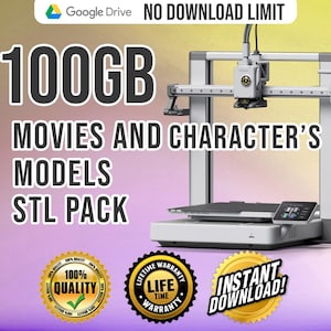 Lot de personnages de films 3D STL, lot de fichiers STL de personnages de film imprimables en 3D, lot de stl 3D Cinema Icons, lot de film-STL,