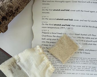 Kit de inicio de masa madre Easy Bake: activación en 3 días, códigos QR paso a paso