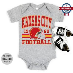 Grey Kansas City Football Onesies®