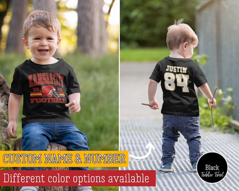 Black Custom Kansas City Football Onesies®