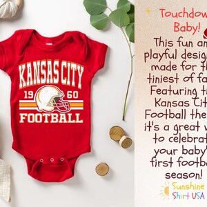 Touchdown Baby Red Kansas City Football Onesies®