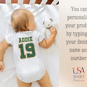 White Custom Green Bay Football Onesies®
