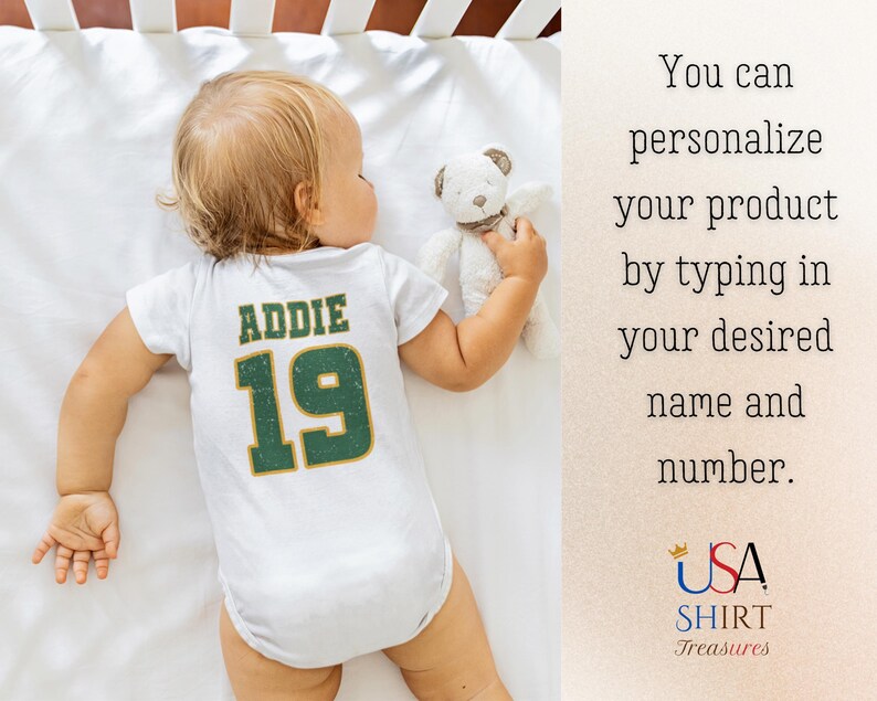 White Custom Green Bay Football Onesies®