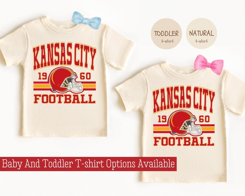 Natural Custom Kansas City Football Onesies®