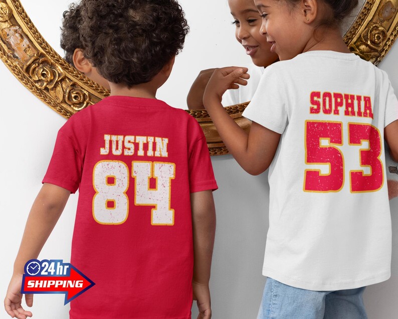 Kids Custom Kansas City Football Tshirts
