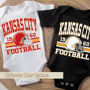Black And White Kansas City Football Onesies®