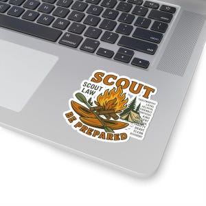 Scout Law Vinyl Sticker – Camping, Adventure, Exploration