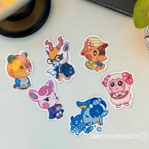 Animal Crossing sterben Schnitt Aufkleber | Stiche Sherb, Dom Molly Diana Lopez | Vinyl wasserdicht, Planer, Journal, Scrapbook, Laptop Aufkleber