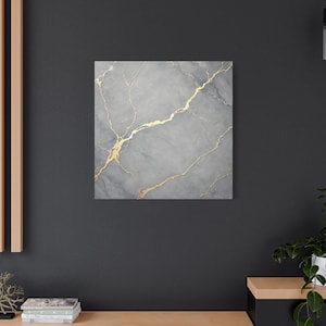 Gray Marble Abstract Wall Art Marble Canvas Gray and Gold For Home Decor Abstract Art Gray and Gold Marble Wall Art