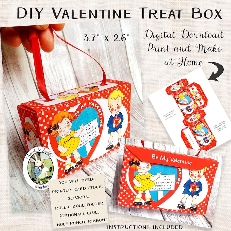 valentine candy box digital