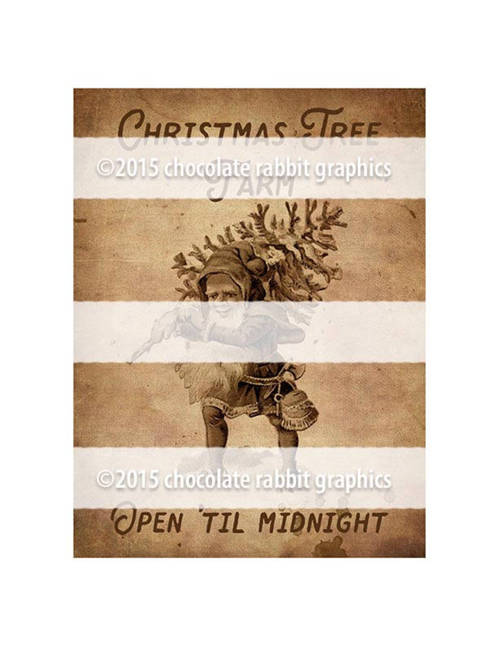 Vintage Christmas Tree Farm Sign Digital Christmas Clipart Etsy