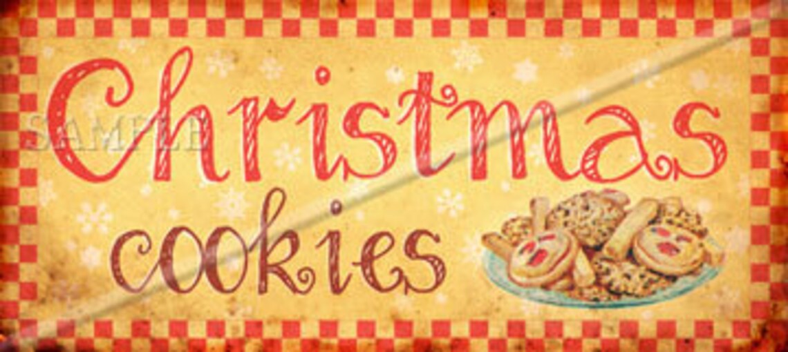 Christmas Cookie Labels Gift Tags Digital Download Printable | Etsy