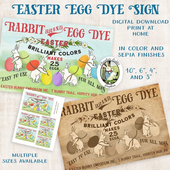 Easter Egg Sign Scrapbook Clip Art Vintage Style Easter Labels Junk Journal Ephemera