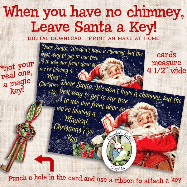 Santa Key - Etsy