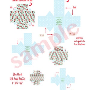 Dollhouse Miniature Box Set Digital Download Printable Paper Craft ...