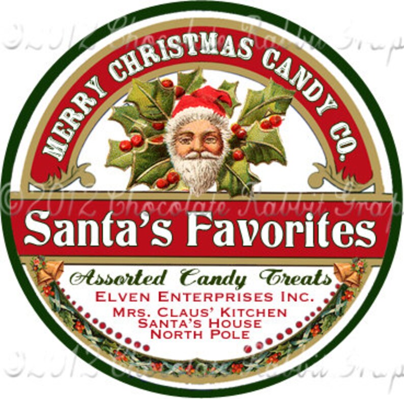 Free christmas printable labels for jars