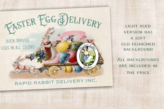 Easter Egg Sign Scrapbook Clip Art Vintage Style Easter Labels Junk Journal Ephemera