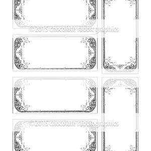 Printable Victorian Apothecary Labels