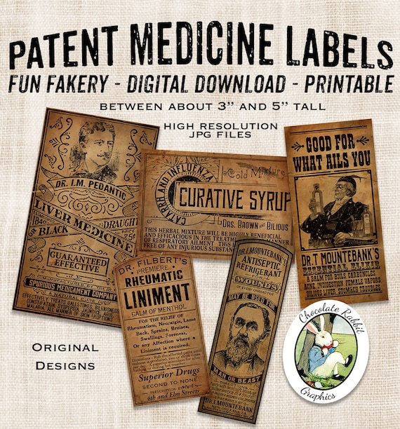 quack medicine apothecary bottle